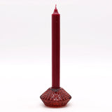 Flower Flip Dinner Candle / Tealight Holder - Vampire Red