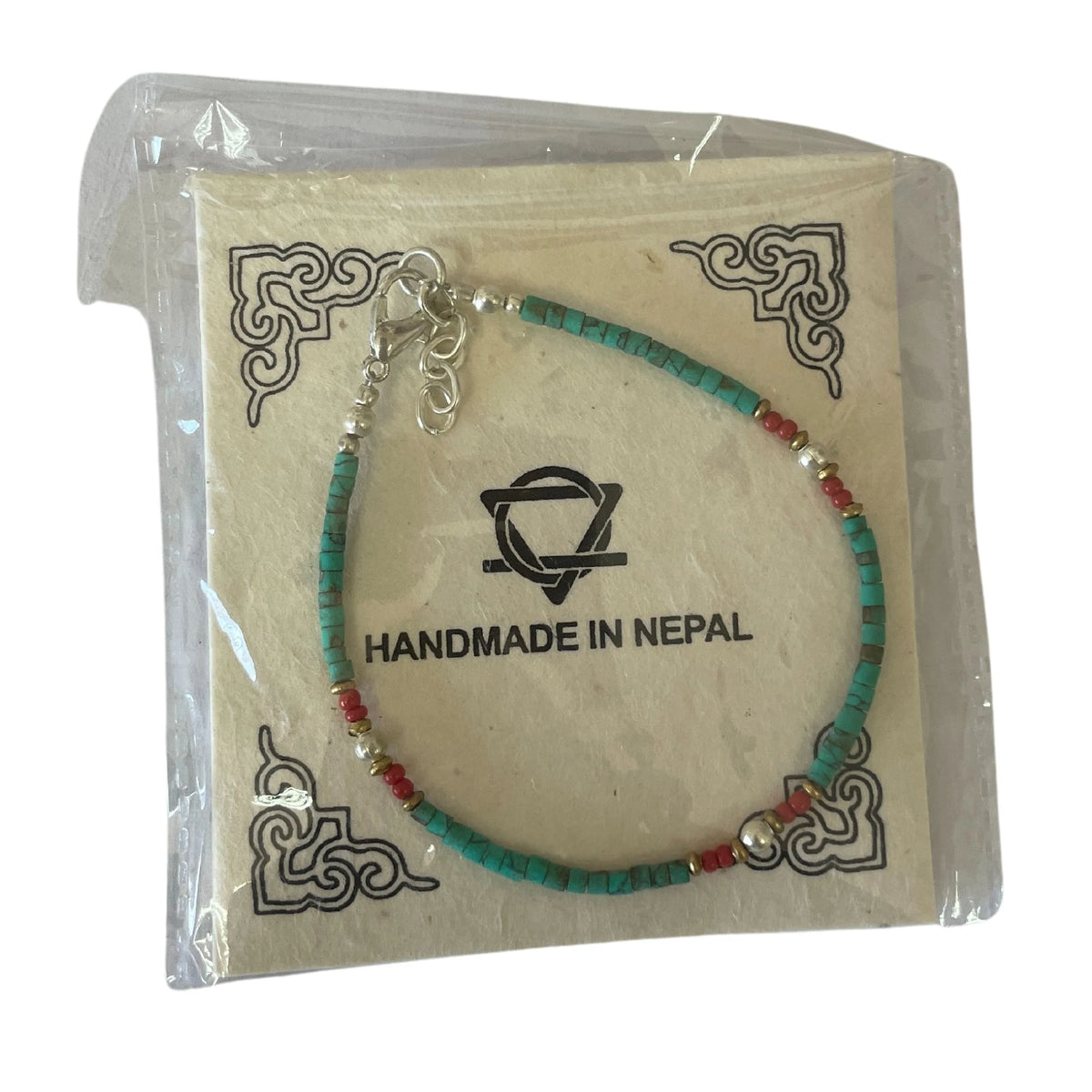 Nepalese Extra Fine Gem Bracelet - Turquoise Beads