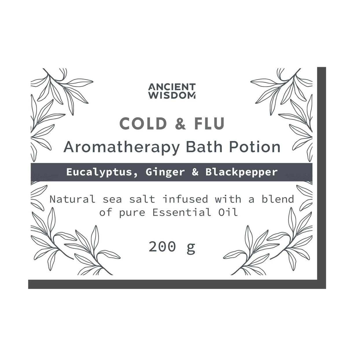 Bag Labels for Colds & Flu  (4 sheets of 18)