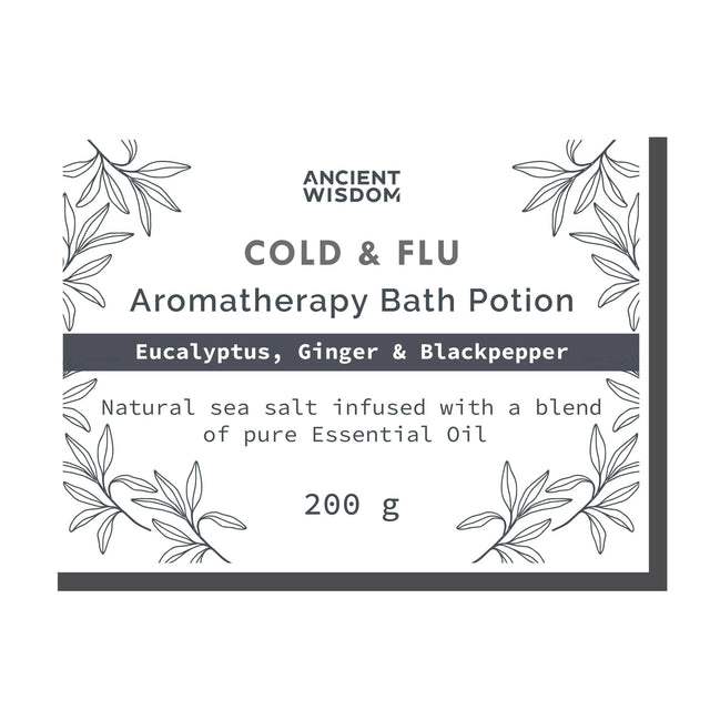 Bag Labels for Colds & Flu  (4 sheets of 18)