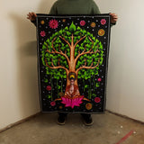 Cotton Wall Art (70x110cm) - Buddha Bodhi Tree