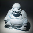 Laughing Buddha Lamp Sky Blue - Round Stand