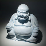 Laughing Buddha Lamp Sky Blue - Round Stand
