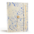 Lokta Mixed Blue Cotton Notebook  Large (21x15cm)  45 Leaves  Includes Bookmark