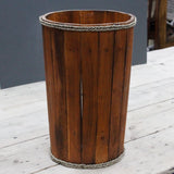 Large Wooden Storage Tub  Brown