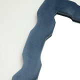 Soft Squiggly Mirror  Chunky Frame  Royal Blue (30.5x22.5x2.3cm)