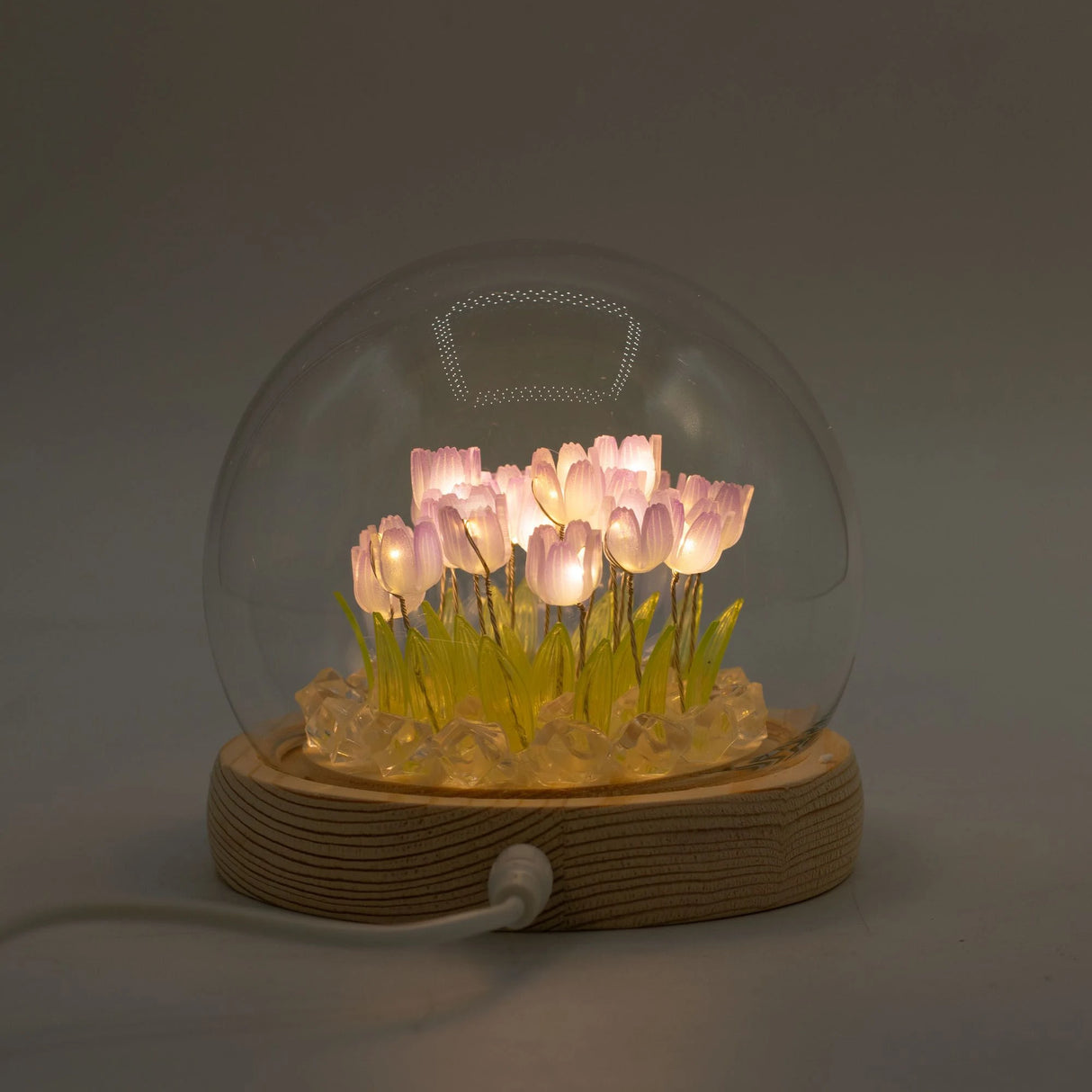 Floral Glow Garden Dome - 20 Tulips - LED USB