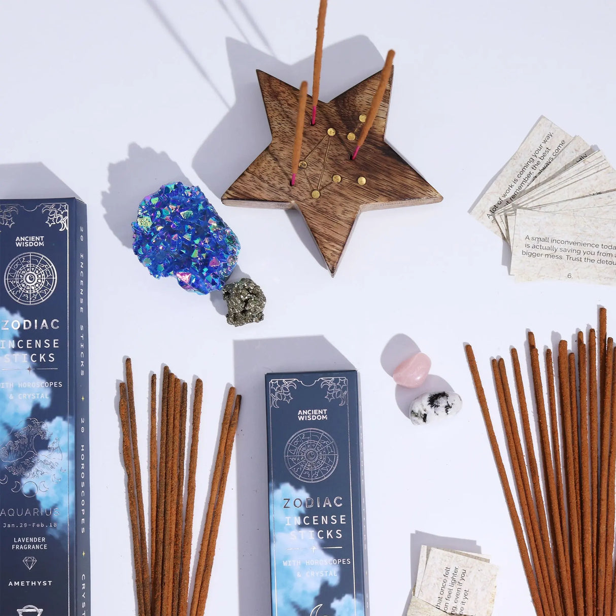 Copal Zodiac Gemstone Crystal Incense - Virgo