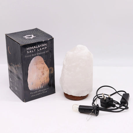 Crystal Rock Himalayan Salt Lamp - & Base apx 3-5kg