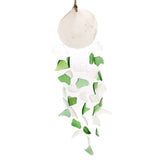Copis & Glass Drop - Green & White Glass