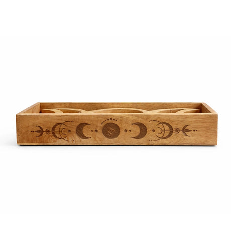 Moon Phase Tarot Tray with Card Holder