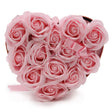 Soap Flower Gift Bouquet - 13 Pink Roses - Heart