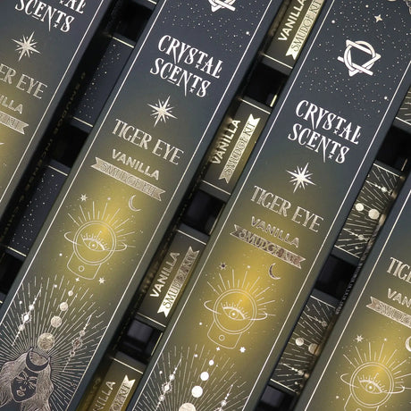 Tiger Eye Crystal Scents Smudge Incense - Vanilla