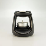 Ceramic Zen Oil Burner - Small Classic  - Matt Black