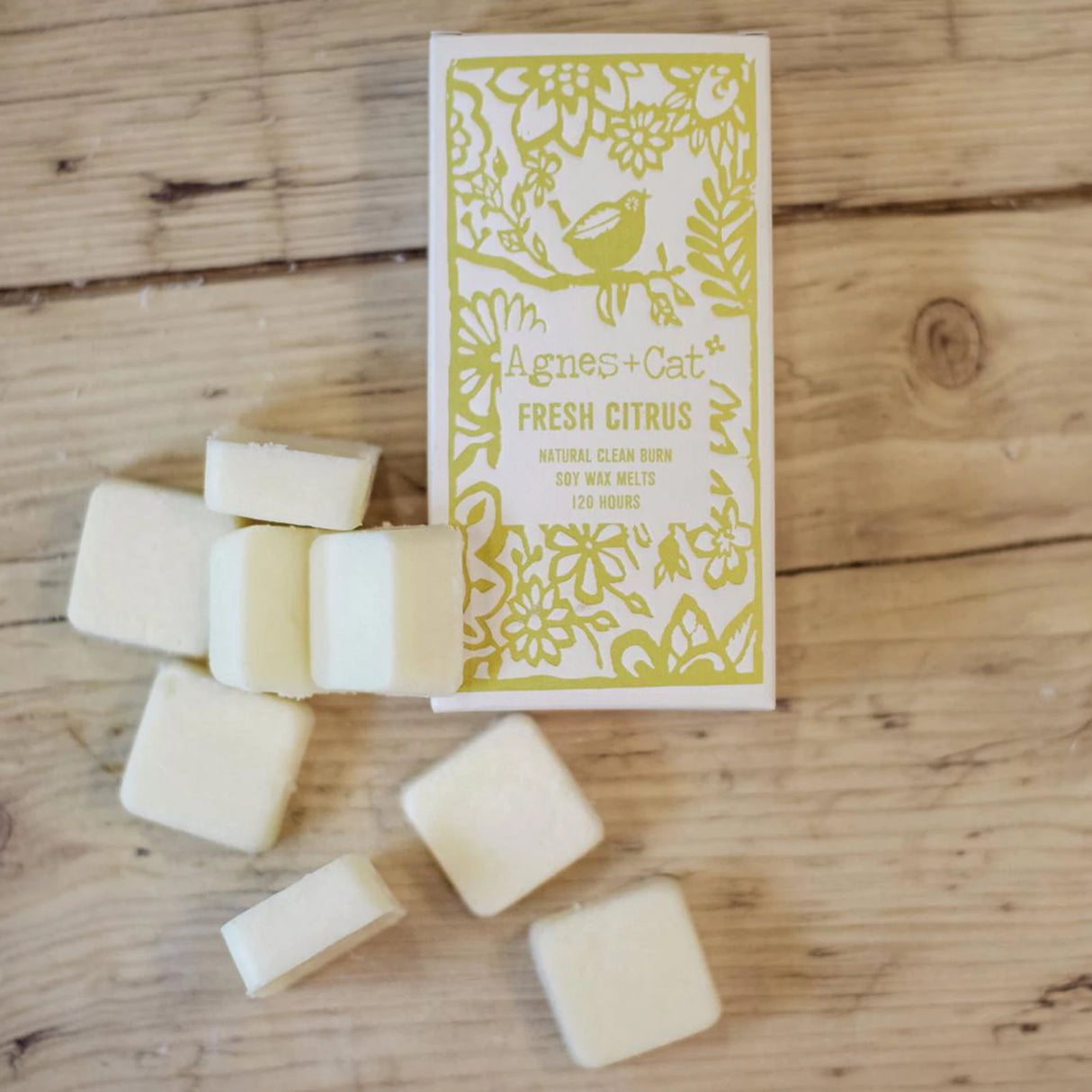 Agnes + Cat Box of 8 Wax Melts - Fresh Citrus