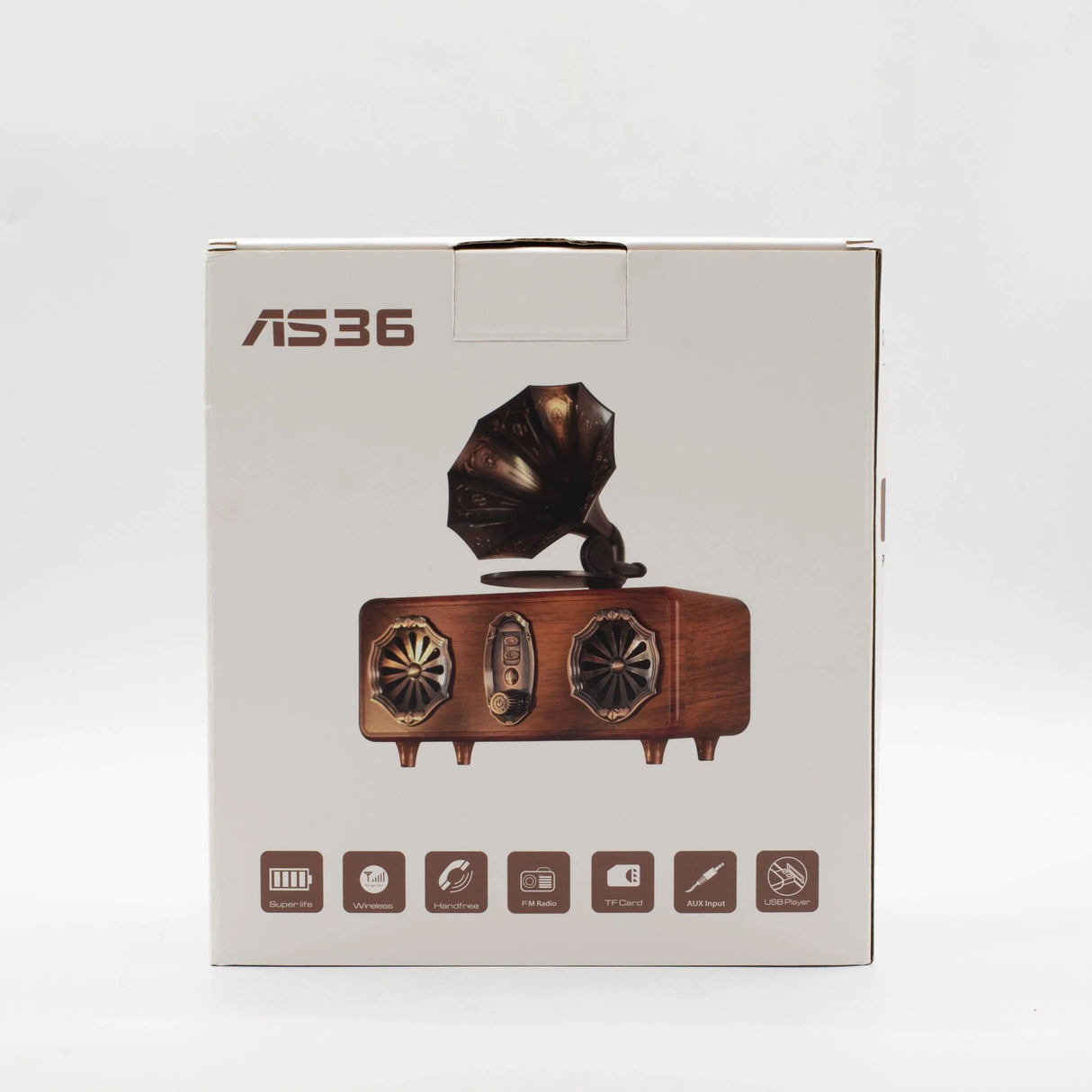 Retro Mini Double Gramophone Speaker - Bluetooth - 5.4 watt x 2