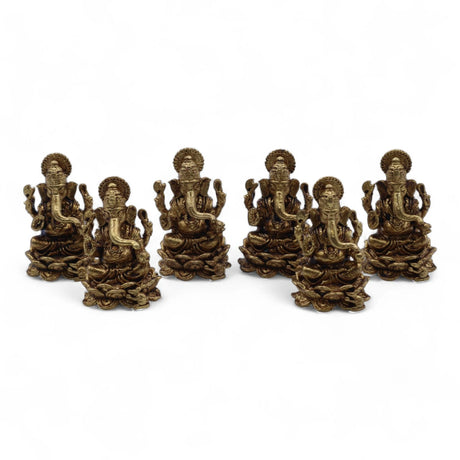 Brass Miniature Gods - Ganesha (22gms)  - 37mm