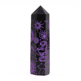 Black Obsidian Point - Mystic Story - Deep Purple