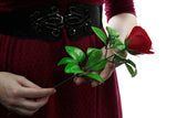 Craft Soap Flowers - Med Rose - Black
