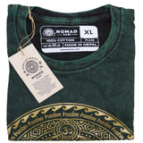 Nomad Sari Stonewashed Cotton T-Shirt  Chakra  Green  XL