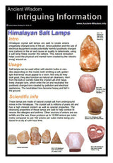 Salt Lamp Information Sheet