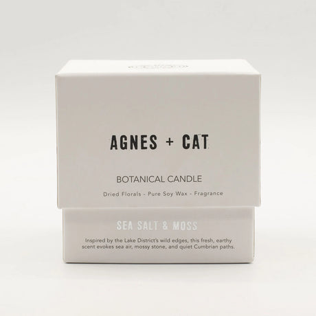 Agnes + Cat Botanical Soy Wax Candle - Seasalt & Moss