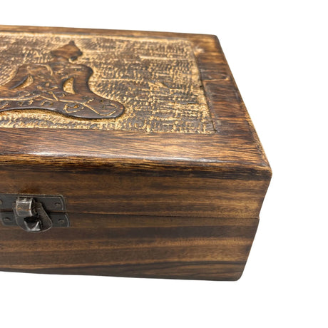 Large Wooden Keepsake Box 20x15x7.5cm -  Buddha