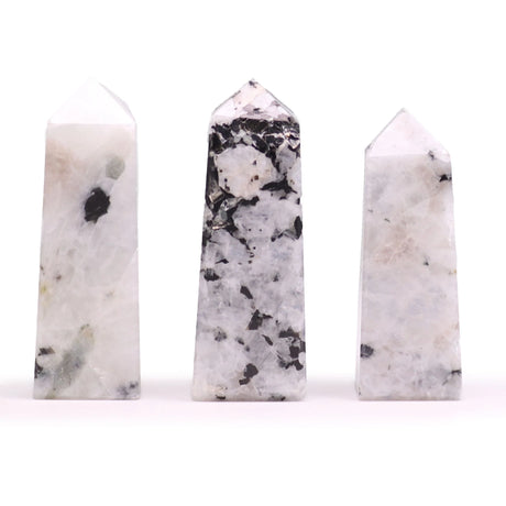 Gemstone Obelisk Points approx 5cm - Moonstone