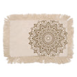 Lotus Mandala  Cushion - 30x50cm - bronze