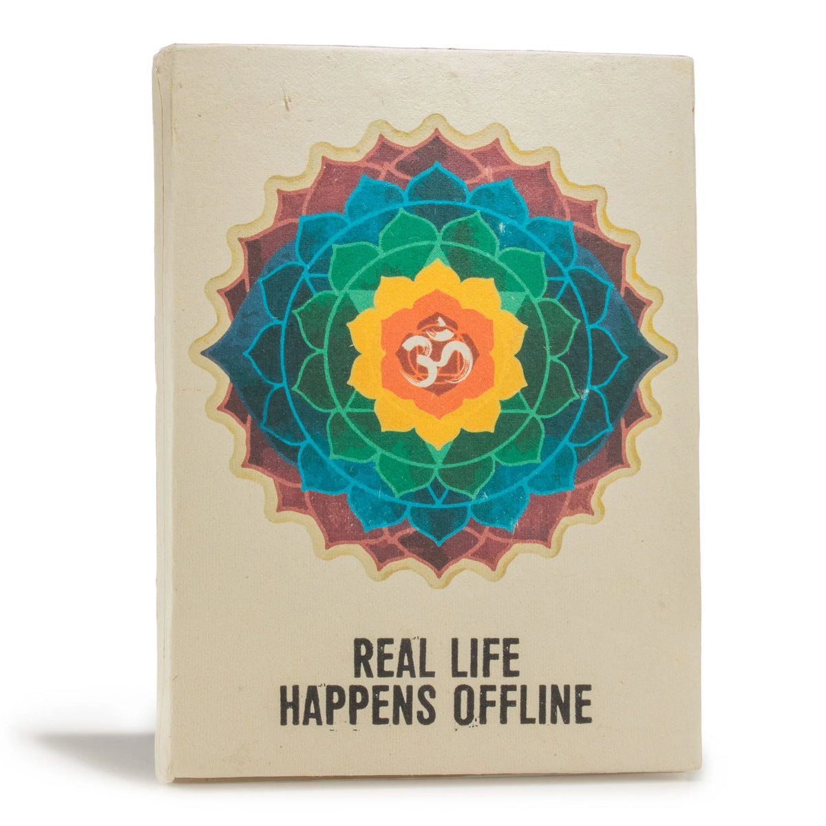 Lokta Inspiration Notebook  Real Life  Large (21x15cm)  45 Leaves  Includes Bookmark