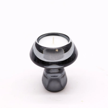 Mushroom Flip Dinner Candle / Tealight Holder - Midnight Grey