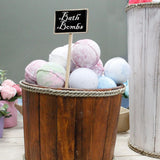 Small Wooden Storage Tub  Brown