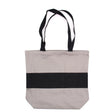 Two Tone Cotton Bag - 38x42x12cm - Grey & Black - 10oz