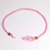 Gemstone Necklace Cord - Pink