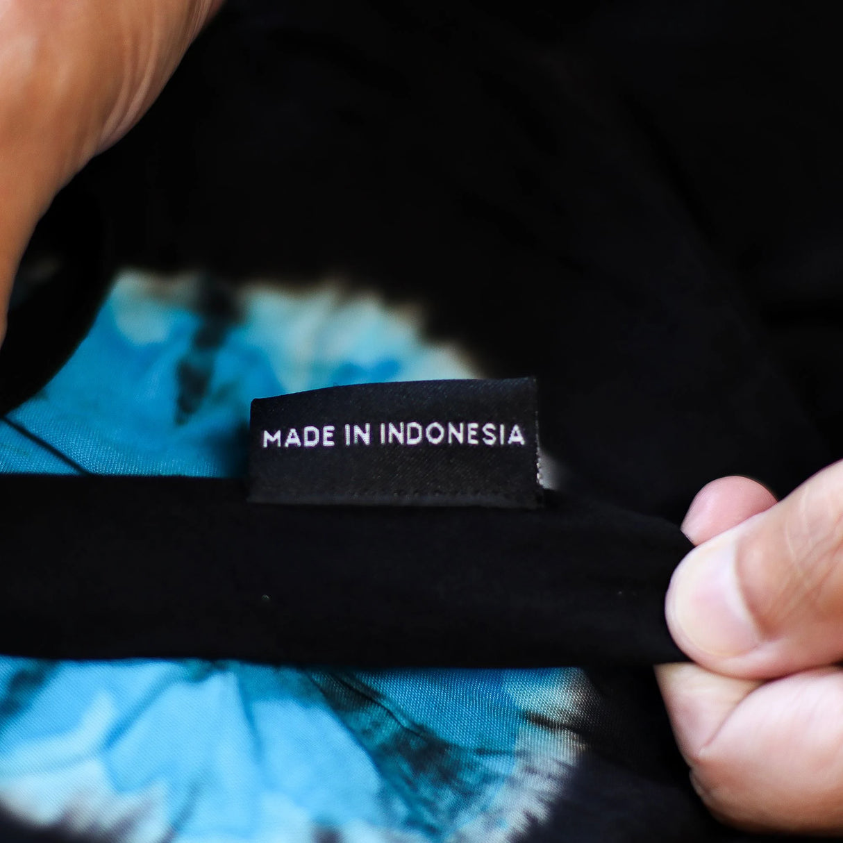 Japanese Style Lounge Pants - Black & Blue - M
