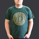 Nomad Sari Stonewashed Cotton T-Shirt  Chakra  Green  XL