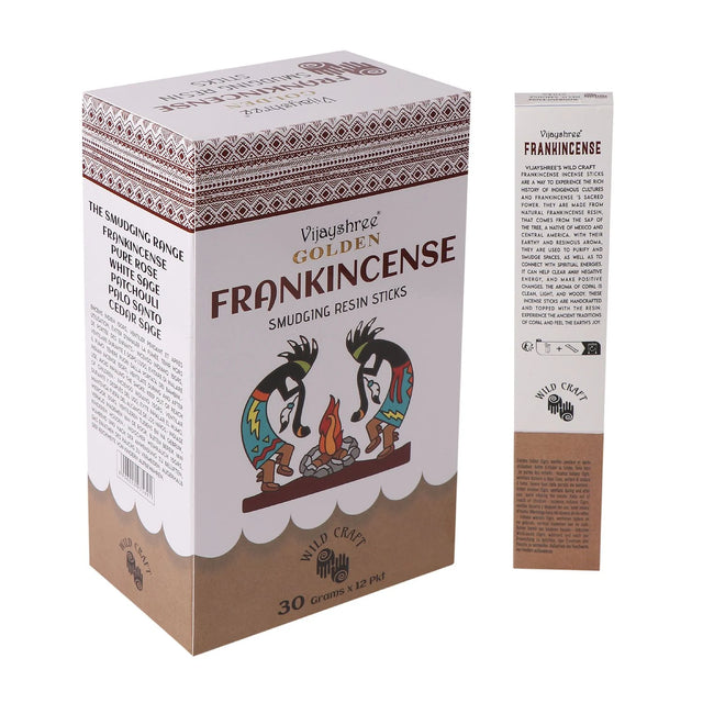 Golden Frankincense Smudging Resin Sticks  30g