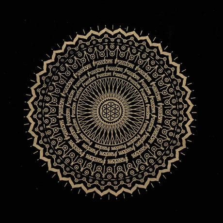 Oversized Stonewash Tote Bag 14oz - Freedom Mandala