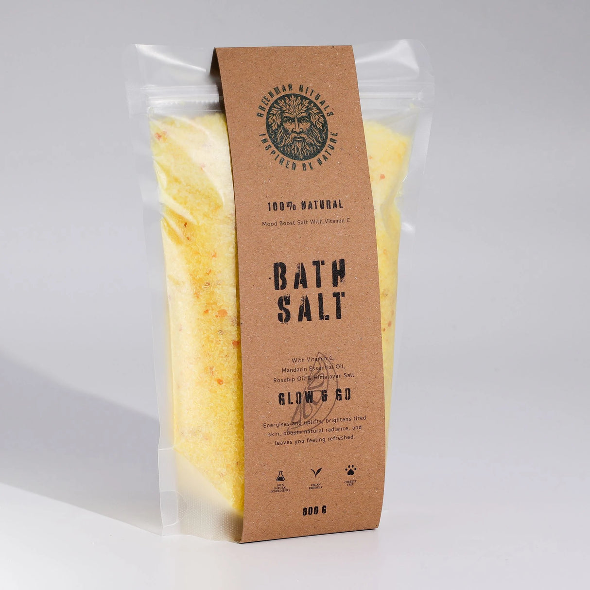 Greenman Rituals Vitamin C & Mandarin Epsom Bath Salt  Glow & Go