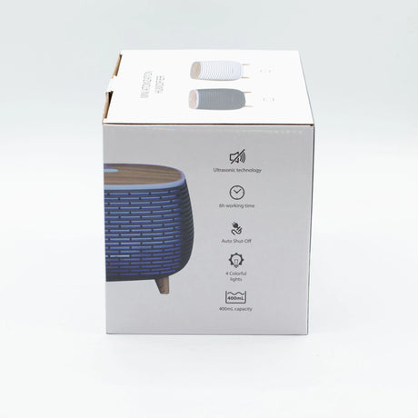 Futuristic Ribbed Aroma Diffuser with Colour-Changing Light