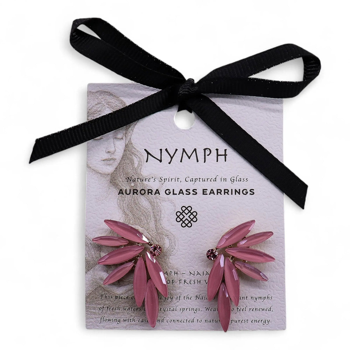 Soft Pink - Vintage Glass - Faries - Earrings