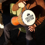 Large Pro Djembe Drum - Freedom Rhythm (high) - 50cm (22cm Diia)