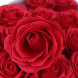 Craft Soap Flowers - Lrg Rose - Red