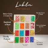 Lokta Mini Tiles Notebook  Medium (15x12cm)  45 Leaves  Natural