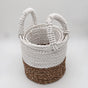 Seagrass Basket Set - Natural White