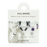 Nymph Spirit Gemstone Ring Set - Full Moon