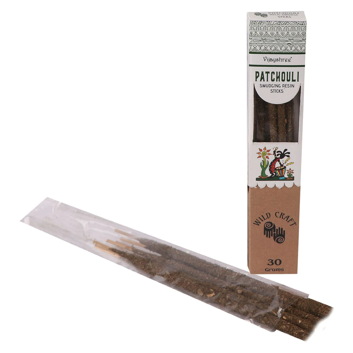 Golden Patchouli Smudging Resin Sticks  30g