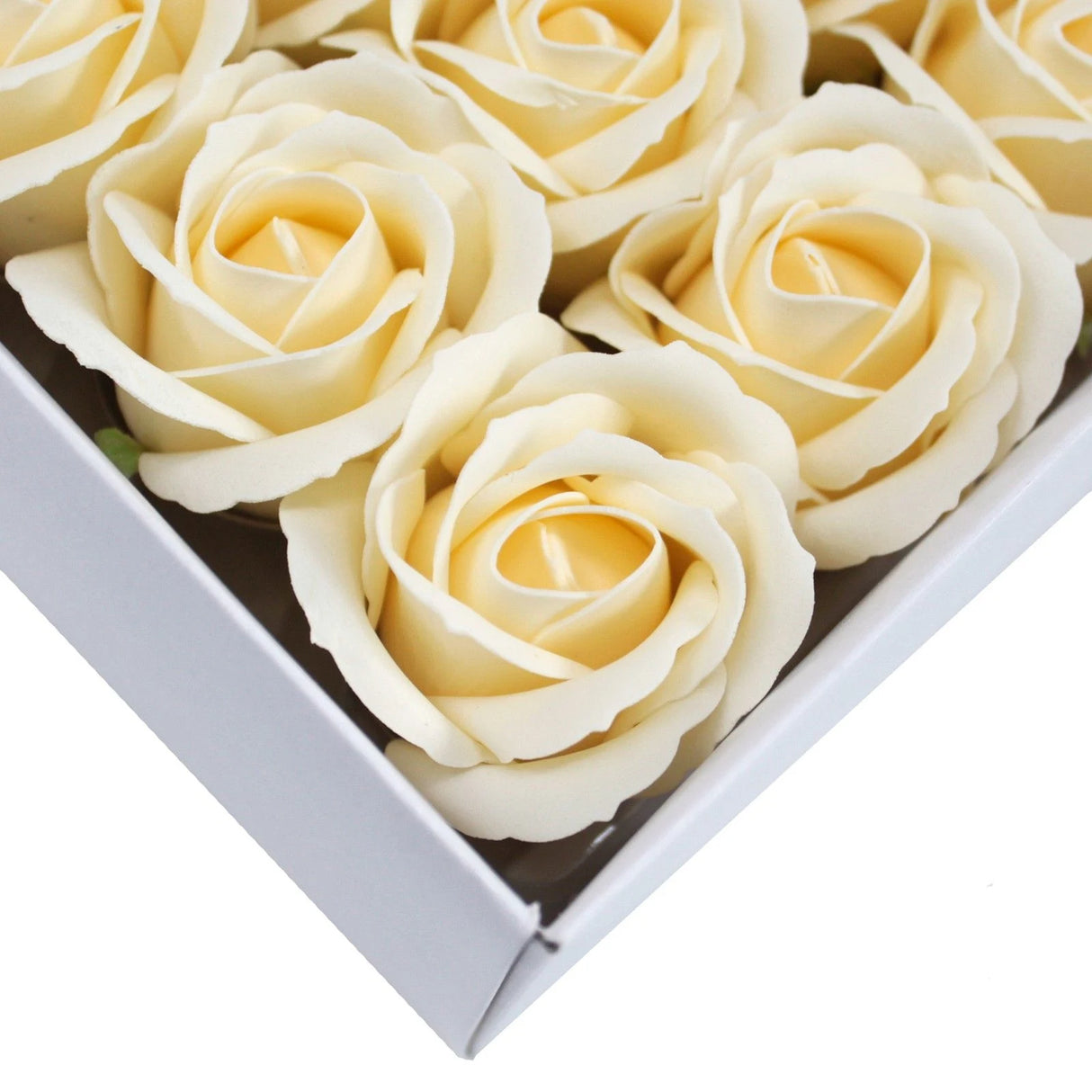 Craft Soap Flowers - Med Rose - Ivory