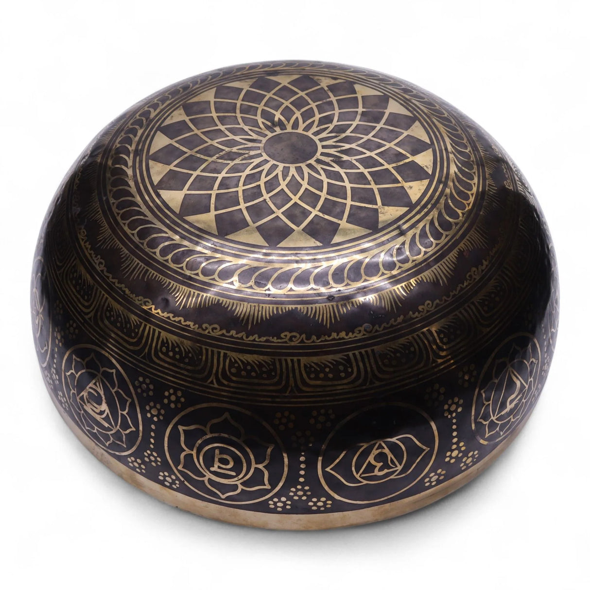 Engraved - Huge Vibrational Feet Standing Bowl - 50x20cm (10.7kg)