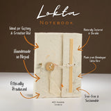Lokta Mixed Flowers Notebook  Mini (12x8cm)  40 Leaves
